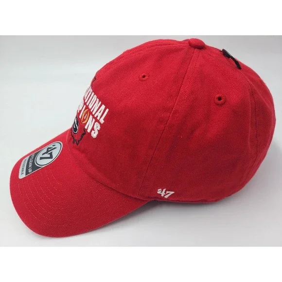 University of Georgia Bulldogs 2022 National Champions 47 Brand Hat Cap NCAA Red - Picture 5 of 11